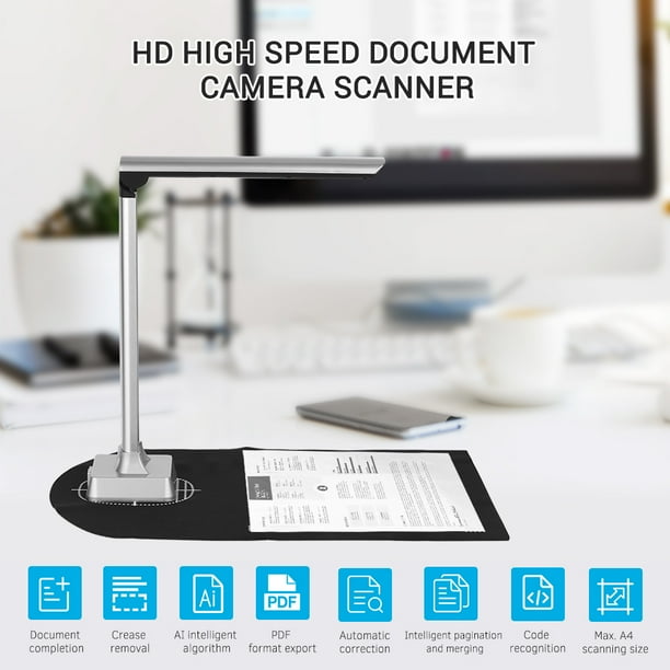 Classroom USB High Speed 5 Mega-Pixel Document Camera Office & Library Scanning Size A4 for Teachers Led Fill Light Max Classroom USB High Speed 5 Mega-Pixel Document Camera Office & Library Scanning Size A4 for Teachers Led Fill Light Max